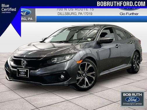 Modern Steel Metallic 2019 Honda Civic Sport