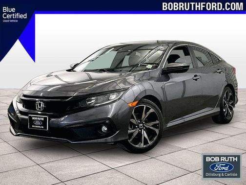 Modern Steel Metallic 2019 Honda Civic Sport