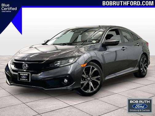 Modern Steel Metallic 2019 Honda Civic Sport