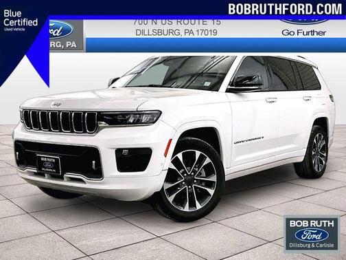 Bright White Clearcoat 2021 Jeep Grand Cherokee L Overland
