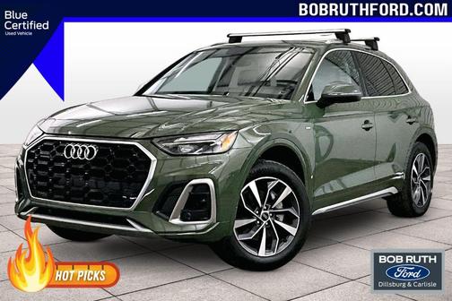 District Green Metallic 2022 Audi Q5 45 S line quattro Premium