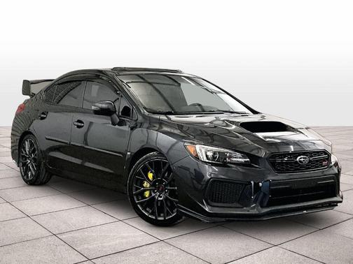 Dark Gray Metallic 2018 Subaru WRX STI Limited w/ Wing