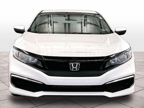 Platinum White Pearl 2021 Honda Civic LX