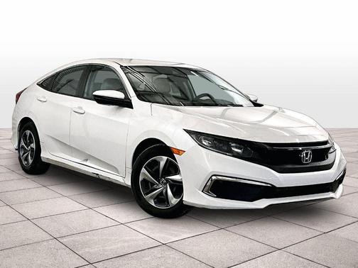 Platinum White Pearl 2021 Honda Civic LX