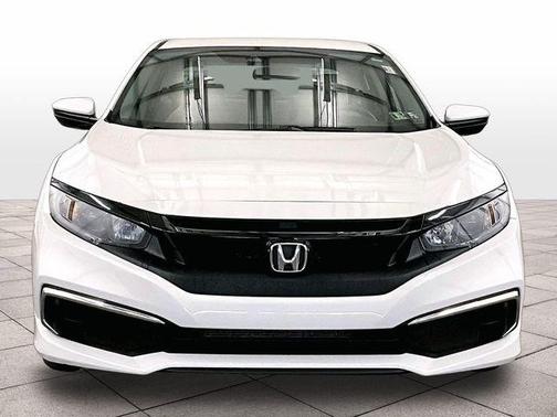 Platinum White Pearl 2021 Honda Civic LX