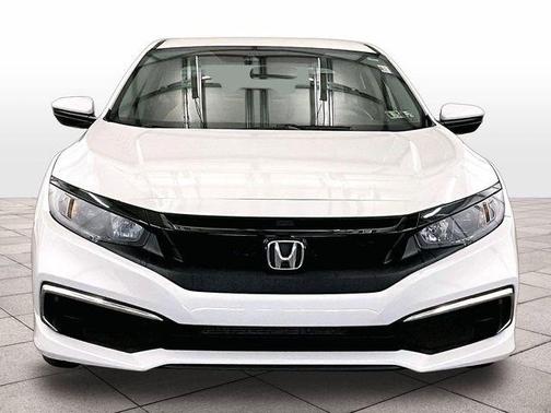 Platinum White Pearl 2021 Honda Civic LX