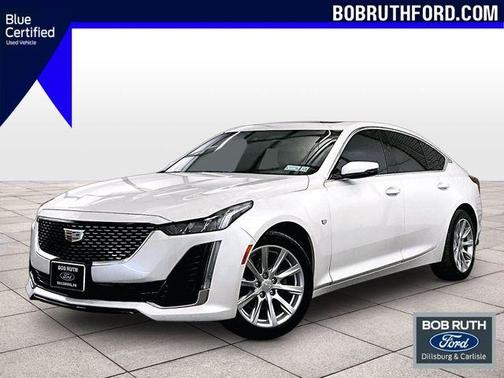 Crystal White Tri-Coat 2022 Cadillac CT5 Luxury AWD