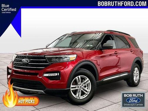 Rapid Red Metallic Tinted Clearcoat 2023 Ford Explorer XLT