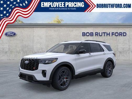 Space White Metallic 2026 Ford Explorer ST