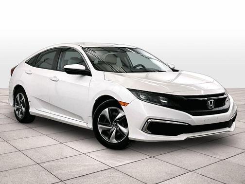Platinum White Pearl 2019 Honda Civic LX