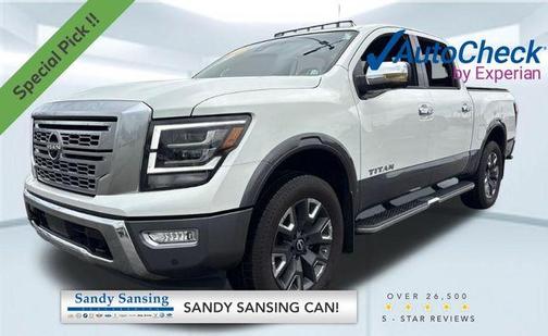 White 2023 Nissan Titan Platinum Reserve