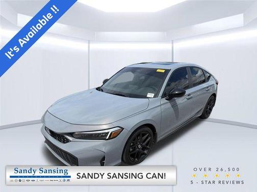 Gray 2026 Honda Civic Hybrid Sport