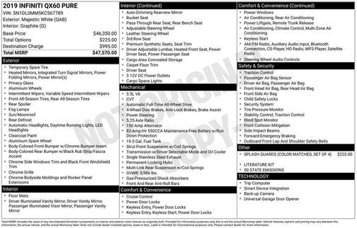 2019 INFINITI QX60 Pure