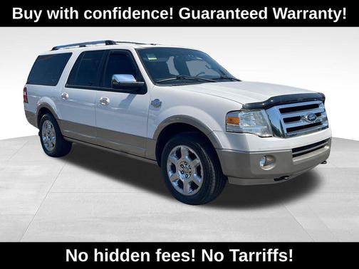 White Platinum Metallic Tri-Coat 2014 Ford Expedition EL King Ranch