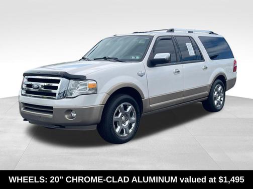 White Platinum Metallic Tri-Coat 2014 Ford Expedition EL King Ranch