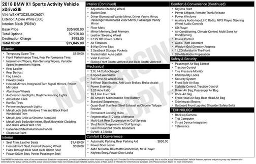 2018 BMW X1 xDrive28i