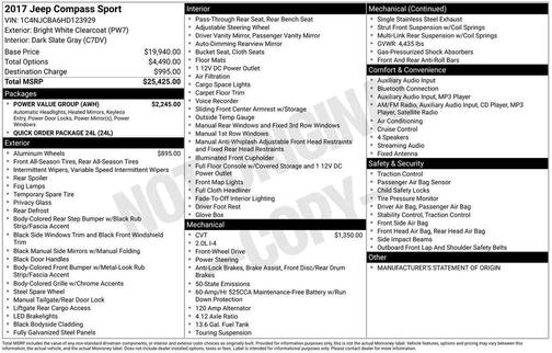 2017 Jeep Compass Sport