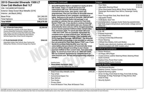 2015 Chevrolet Silverado 1500 1LT