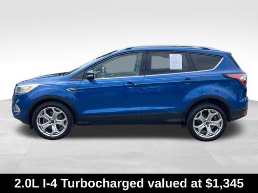 Lightning Blue Metallic 2017 Ford Escape Titanium