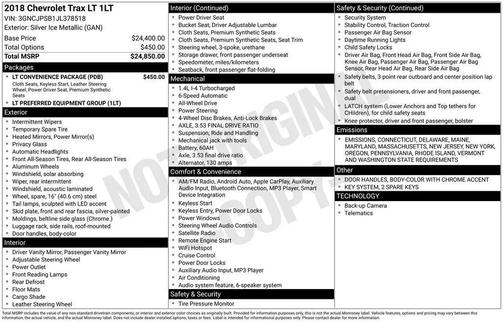2018 Chevrolet Trax LT