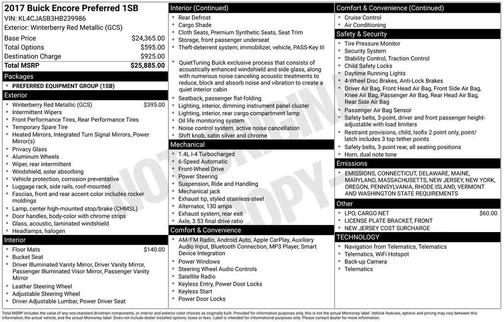 2017 Buick Encore Preferred