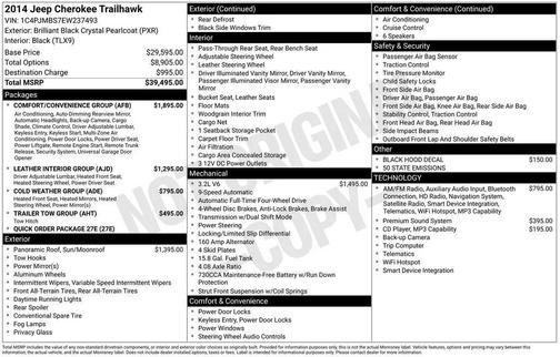 Brilliant Black Crystal Pearlcoat 2014 Jeep Cherokee Trailhawk