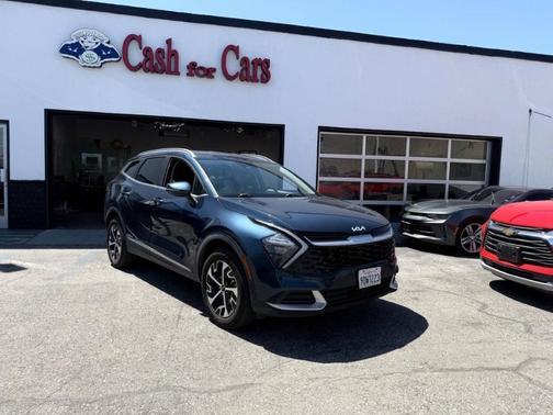 Blue 2023 Kia Sportage Hybrid EX