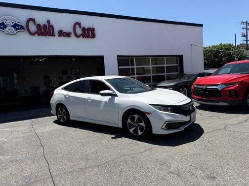 Platinum White Pearl 2019 Honda Civic LX