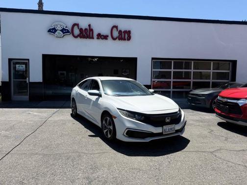 Platinum White Pearl 2019 Honda Civic LX