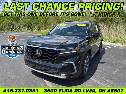 Crystal Black Pearl 2025 Honda Pilot Touring