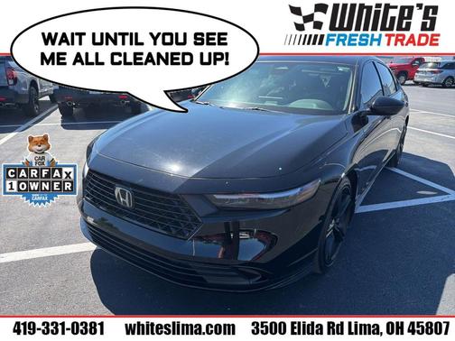 Black 2025 Honda Accord Hybrid Sport-L