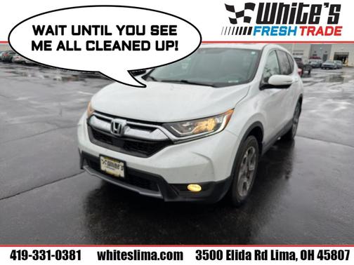 White 2019 Honda CR-V EX