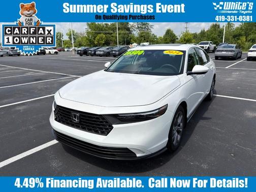 White 2024 Honda Accord EX