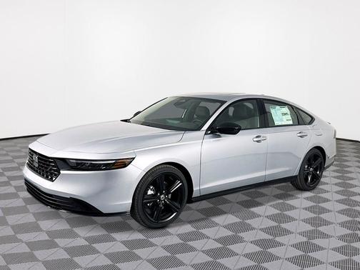 Solar Silver Metallic 2026 Honda Accord Hybrid Sport-L