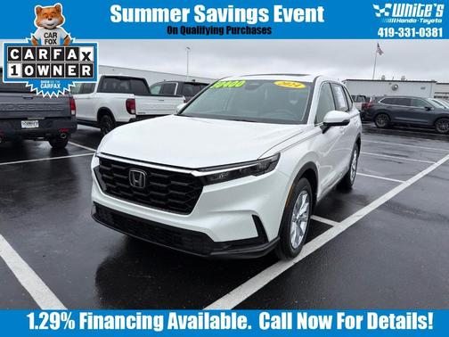 Platinum White Pearl 2024 Honda CR-V EX