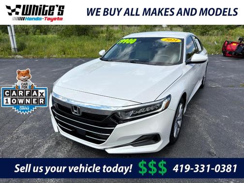 Platinum White Pearl 2021 Honda Accord LX 1.5T
