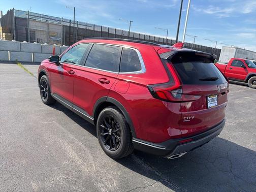 Radiant Red Metallic 2025 Honda CR-V Hybrid Sport-L