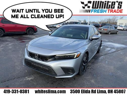 Silver 2022 Honda Civic EX-L