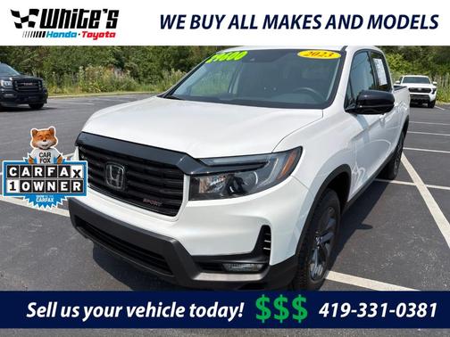 White 2023 Honda Ridgeline Sport