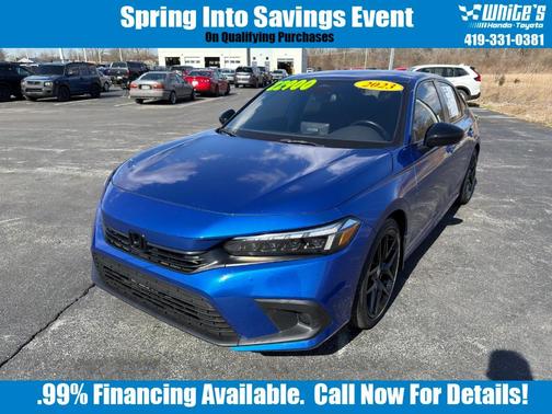 Aegean Blue Metallic 2023 Honda Civic Sport