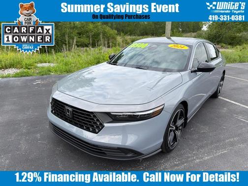 Gray 2024 Honda Accord Hybrid Sport