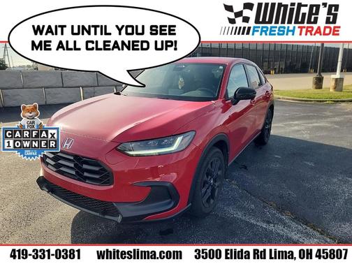 Red 2025 Honda HR-V Sport
