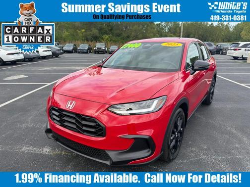 Red 2025 Honda HR-V Sport