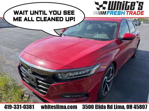 Red 2019 Honda Accord Sport