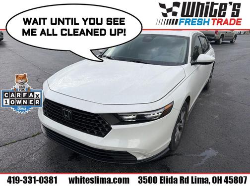 Platinum White Pearl 2024 Honda Accord EX