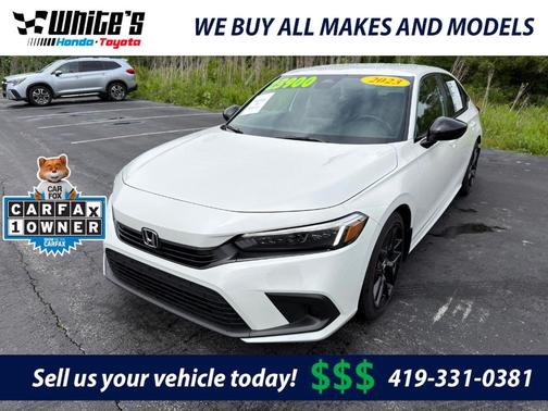 White 2023 Honda Civic Sport