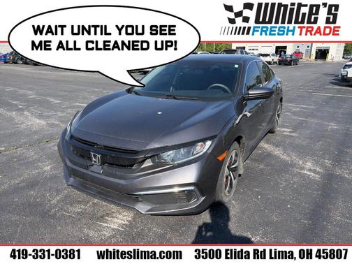 Gray 2019 Honda Civic LX