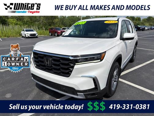White 2023 Honda Pilot EX-L 8-Passenger