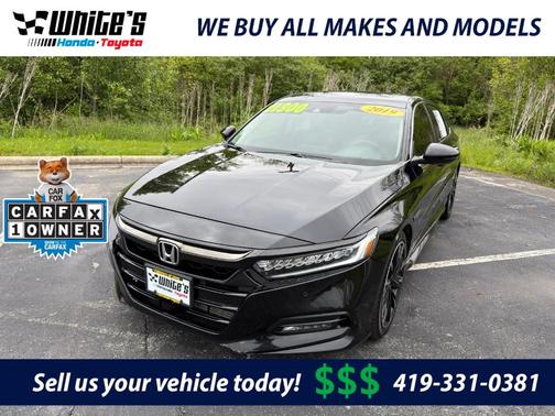 Crystal Black Pearl 2019 Honda Accord Touring 2.0T