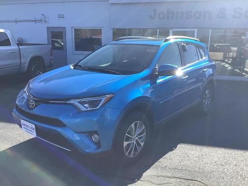 Blue 2017 Toyota RAV4 Hybrid